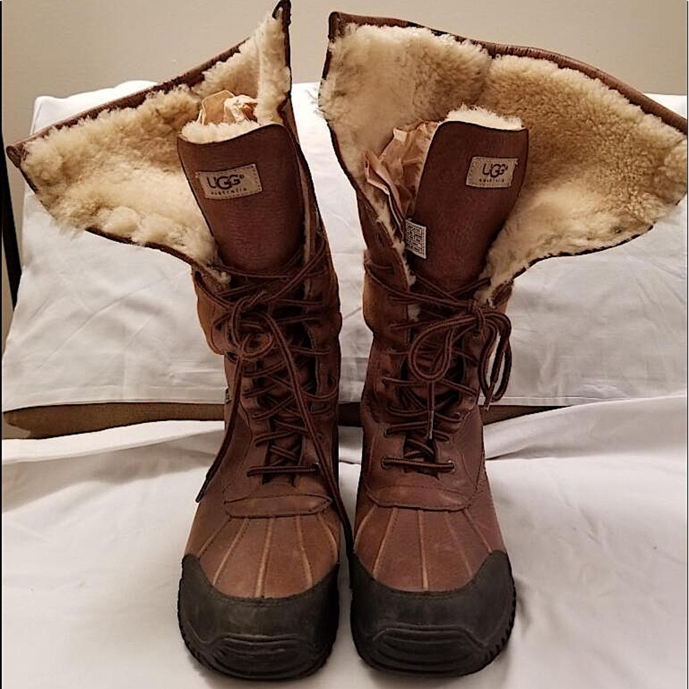 UGG | Women’s Adirondack Tall Winter Snow Boots Warm & Cozy Sheepskin & Leather